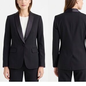 J. Crew black Satin Blazer